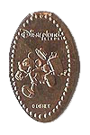 DR0078 RETIRED Traveling Mickey Mouse squished penny. 