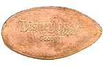 DR0102r DISNEYLAND ® RESORT, GOOFY pressed penny stampback.