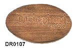 DR0107r DISNEYLAND ® RESORT pressed penny reverse. 