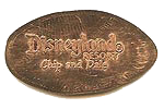 DR0110r DISNEYLAND ® RESORT, CHIP N DALE pressed penny stampback.