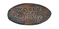 World of Disney pressed penny stampback.