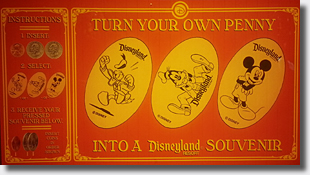 Disneyland Fantasia Gift Shop Dr0103-104-105 penny press sign