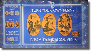 1955-1964 Disneyland 60th Decades pressed penny set