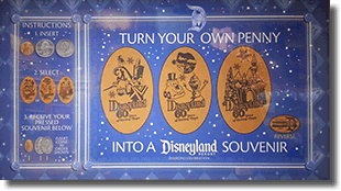 Disneyland 60th Decade Pressed Coin Set "60 Years of Holiday Magic" marquee 11/20/15