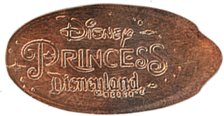 DR0192 - DR0194 Snow White, Cinderella, Ariel pressed penny set reverse 