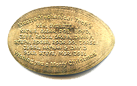 Larger pressed penny image. Select FRAMES in the top right corner or CTRL click to open in a new tab. Default is a pop-up window!