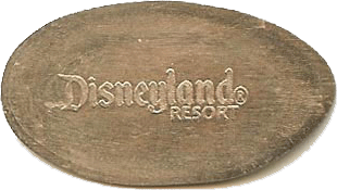 Disneyland Arcade Shop elongated coin with a back stamp!