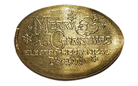 DS0022 2017 Merry Christmas from Electro - Mechanical Disneyland Pressed Token obverse.