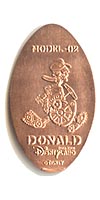 Picture of Model-02 Donald Hong Kong Disneyland Magical Coin Pressed Penny Machine Guide No. HKDL0903.