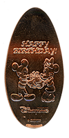 Happy Birthday Mickey Hong Kong Disneyland Magical Coin Pressed Penny Machine Guide No. HKDL0810 / HKDL1710
