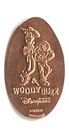 Picture of Woody and Buzz Hong Kong Disneyland Magical Coin Pressed Penny Machine Guide No. HKDL0905.