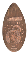 Star Wars BB-8 Hong Kong Disneyland Magical Pressed Coin Guide No. HKDL1605