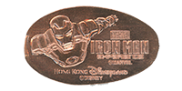 Hong Kong Disneyland Iron Man Flying pressed coin  HKDL1702
