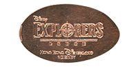 Disney Explorers Lodge Hong Kong Disneyland Magical Coin Pressed Penny Machine Guide No. HKDL1707