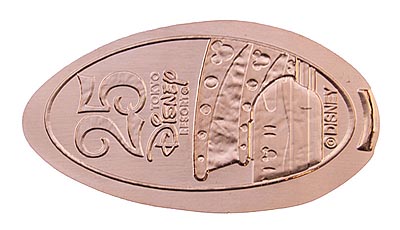 Monorail Tokyo Disneyland 25th Anniversary medal or pressed penny coin.