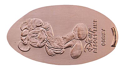 Mickey Mouse Tokyo Disneyland 25th Anniversary medal or pressed penny coin.