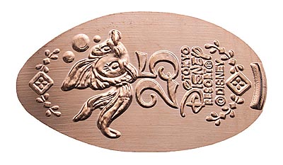 Cleo Tokyo Disneyland 25th Anniversary medal or pressed penny coin.
