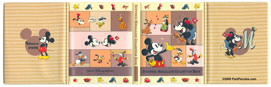 Tokyo Disneyland Minnie and Mickey four fold penny collecting book