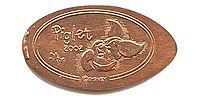 PIGLET 2002 Tokyo Disneyland Pressed Penny Picture 