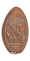 CHRISTMAS FANTASY 2002, Mickey Mouse Tokyo Disneyland Pressed Penny Picture