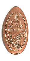 20 Years Mickey  Tokyo Disneyland Pressed Penny Picture