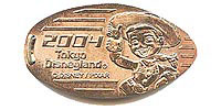 2004, Jessie  Tokyo Disneyland Pressed Penny or Nickel souvenir medal