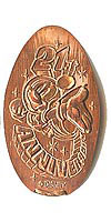 21ST ANNIVERSARY, Mickey Tokyo Disneyland Pressed Penny or Nickel souvenir medal