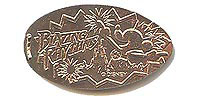 BLAZING RHYTHMS, Mickey Mouse Tokyo Disneyland Pressed Penny or Nickel souvenir medal