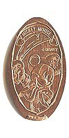 Pirate Mickey Mouse Tokyo Disneyland Pressed Penny or Nickel souvenir medal