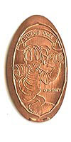 Pirate Donald Type II  Tokyo Disneyland Pressed Penny or Nickel souvenir medal
