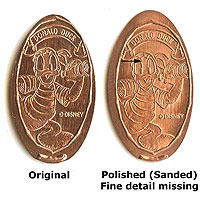 Pirate Donald Type I & II Tokyo Disneyland Pressed Penny Picture