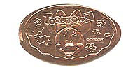 TOONTOWN, Minnie Mouse Tokyo Disneyland Pressed Penny or Nickel souvenir medal