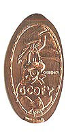 Cowboy Goofy Tokyo Disneyland Pressed Penny or Nickel souvenir medal