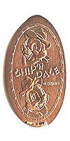 Cowboys Chip and Dale Tokyo Disneyland Pressed Penny or Nickel souvenir medal