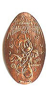 HALLOWEEN 2004, Mickey Mouse Tokyo Disneyland Pressed Penny or Nickel souvenir medal