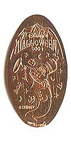 HALLOWEEN 2004, Ghost Tokyo Disneyland Pressed Penny or Nickel souvenir medal