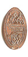 CHRISTMAS FANTASY 2004, Goofy and Donald Tokyo Disneyland Pressed Penny or Nickel souvenir medal