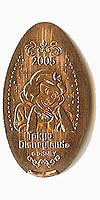 2005, Snow White Tokyo Disneyland Pressed Penny or Nickel souvenir medal