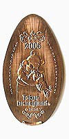 2005 Pooh and Piglet  Tokyo Disneyland Pressed Penny or Nickel souvenir medal
