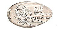 2005, Buzz Lightyear Tokyo Disneyland Pressed Penny or Nickel souvenir medal