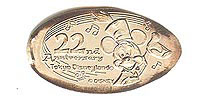 Circus Mickey Mouse Tokyo Disneyland Pressed Penny or Nickel souvenir medal