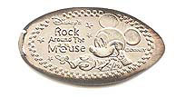 ROCK AROUND THE MOUSE Tokyo Disneyland Pressed Penny or Nickel souvenir medal