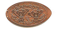 GALLOPIN’ GAUCHO Mickey and Minnie Tokyo Disneyland Pressed Penny or Nickel souvenir medal