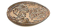 BLAZING RHYTHMS 2005, Minnie  Tokyo Disneyland Pressed Penny or Nickel souvenir medal
