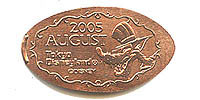 2005 AUGUST TOKYO DISNEYLAND Tokyo Disneyland Pressed Penny or Nickel souvenir medal