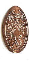 DISNEY’S HALLOWEEN 2005 Tokyo Disneyland Pressed Penny or Nickel souvenir medal