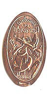 TOONTOWN, Pluto Tokyo Disneyland Pressed Penny or Nickel souvenir medal