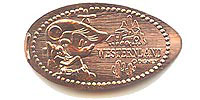 Western Minnie Mouse Tokyo Disneyland Pressed Penny or Nickel souvenir medal