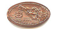 Seaman Donald Tokyo Disneyland Pressed Penny or Nickel souvenir medal