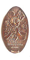 Kimono Minnie Tokyo Disneyland Pressed Penny or Nickel souvenir medal